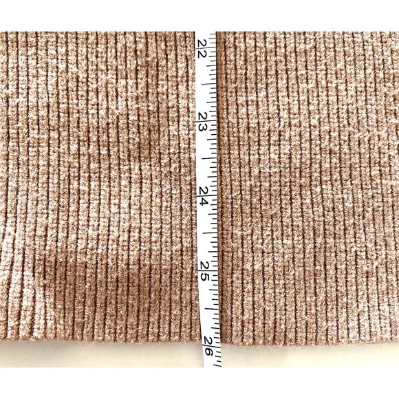 Free People Oversized Ribbed Turtleneck Tunic Sweater Chunky Knit Sz XS - Picture 7 of 10